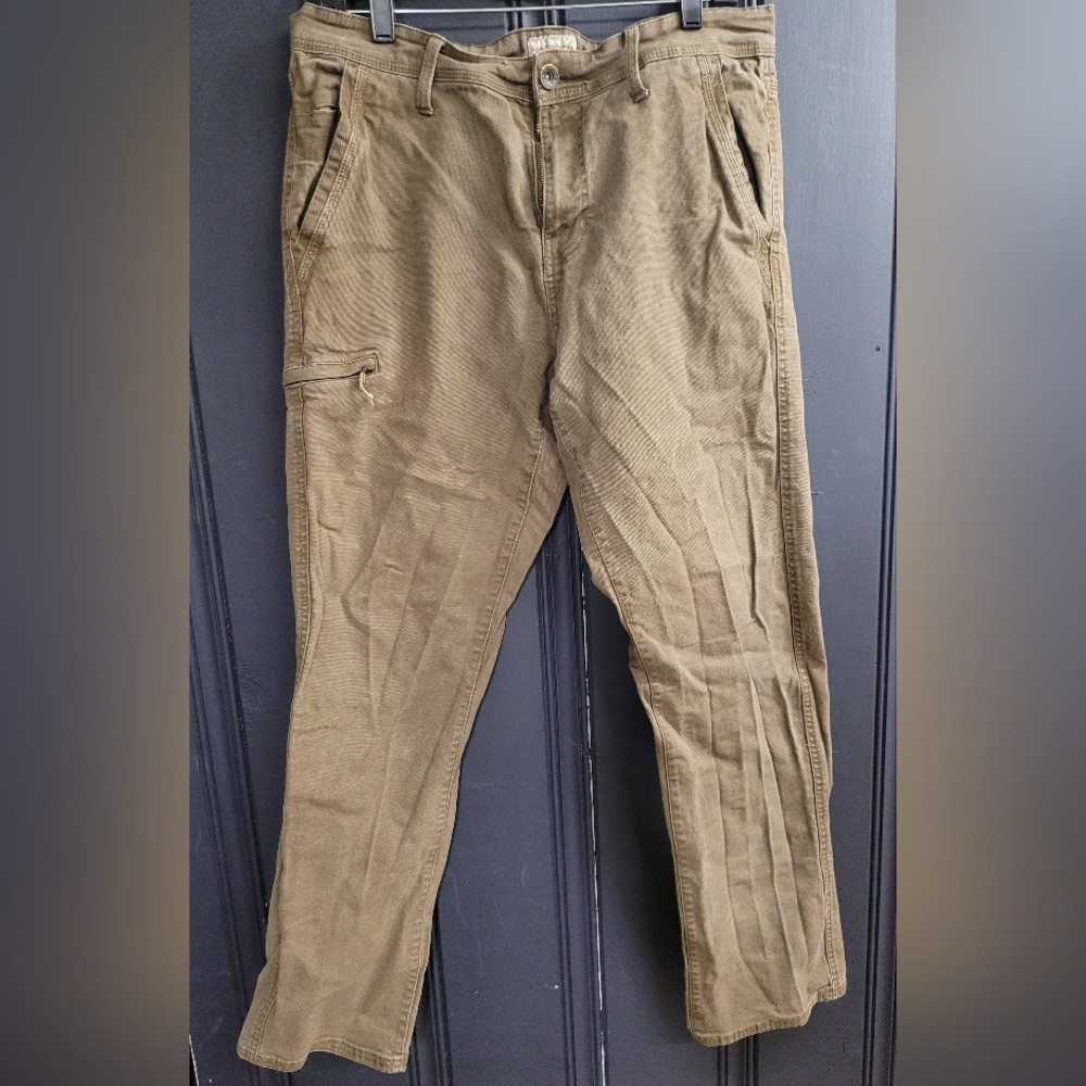 Men's Tan Cargo Denim Pants